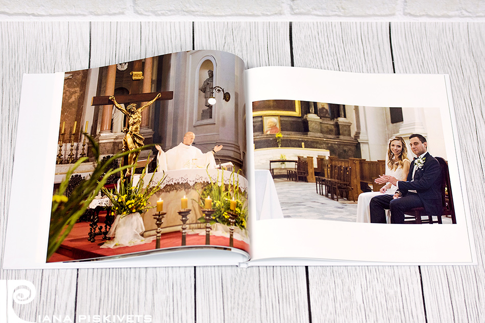 A wedding photo book is a masterpiece of a photographer or a final result of photo report of church ceremony and marriage registration, which can be viewed by turning over leaves of a photo book with pictures printed on the highest quality photographic paper.