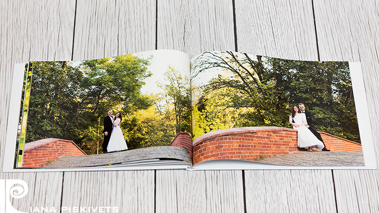 A photo book tells about the day of your wedding, creates a comprehensive sequence of events of the day and conveys the mood. This is so wonderful and easy: you just open a wedding photo book and, flipping through its pages, remember with a smile on your face, as you, having already been a husband and a wife, sealed your signatures with a bridal kiss, how joyfully you came out of church, or hand in hand ran out of civil registry office, or solemnly put wedding rings on fingers, posed in front of camera during a wedding walk, popped champagne and smiled to photographer, as you together divided your wedding loaf in a restaurant, trying, of course, to grab a larger piece, and had your first wedding dance forgetting with excitement all motions previously learned with choreographer! But these little failures can be forgiven, because this day is the most exciting and happy!