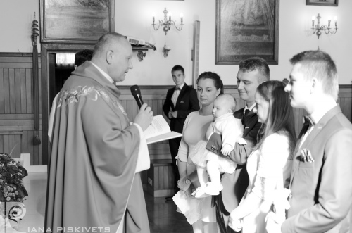 Photograph baptism, christening photos of the church, Piaseczno, Warsaw, Poland.