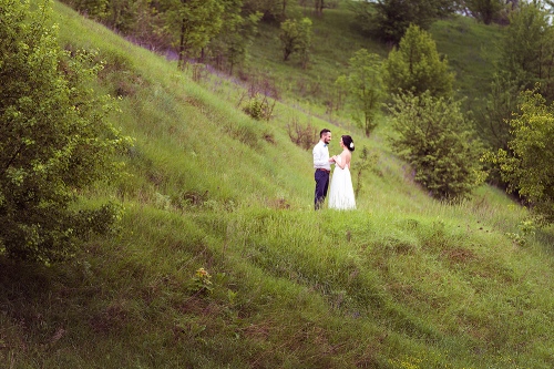 couple in the forest