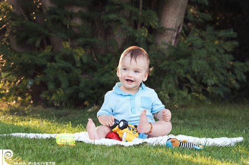 baby on grass