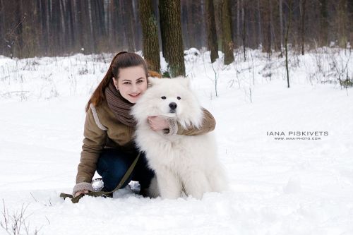 Фотосессия с собакой - дама с собачкой